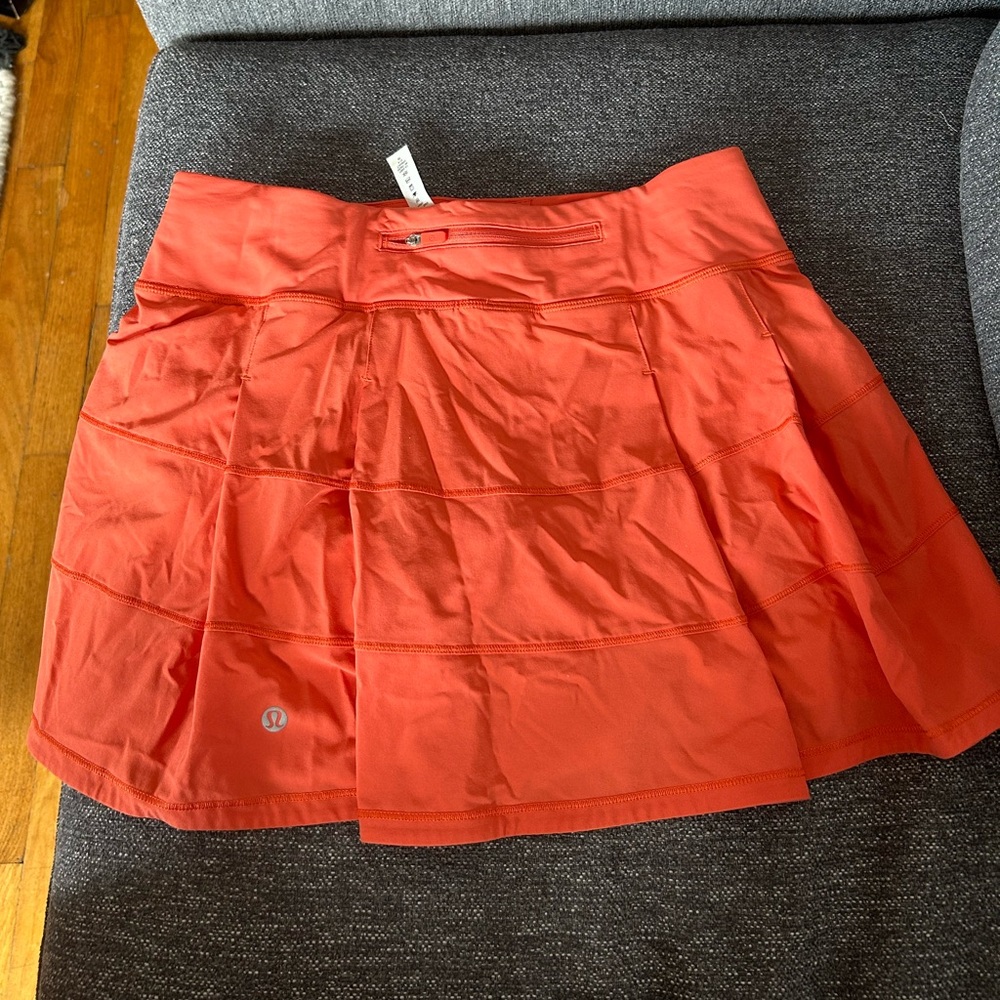 Lululemon orange tennis/golf skirt